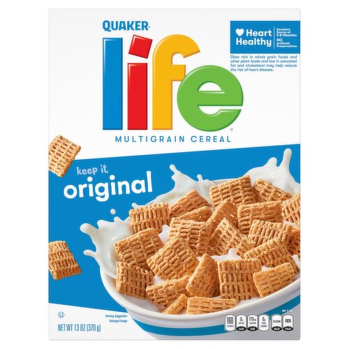 Quaker Life Original Multigrain Cereal, 13 oz