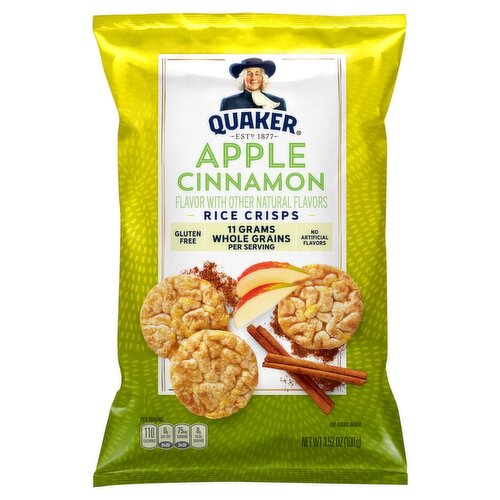 Quaker Apple Cinnamon Rice Crisps, 3.52 oz