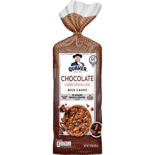 Quaker Rice Cakes Chocolate 7.23 Oz