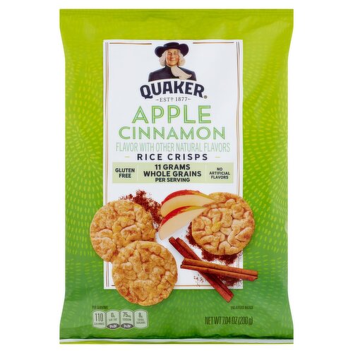 Quaker Apple Cinnamon Rice Crisps, 7.04 oz