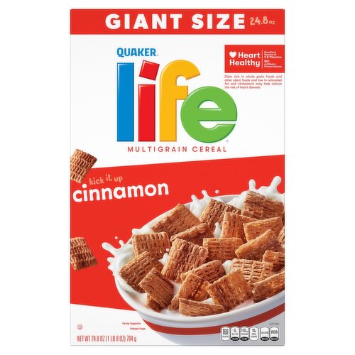 Quaker Life Cinnamon Multigrain Cereal Giant Size, 24.8 oz