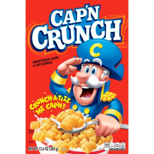 Cap'n Crunch Sweetened Corn & Oat Cereal 12.6 Oz