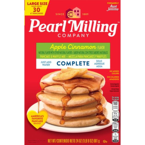 Pearl Milling Company Complete Pancake & Waffle Mix Apple Cinnamon 24 Oz