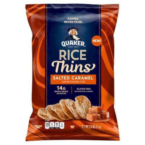 Quaker Rice Thins Salted Caramel 2.5 Oz