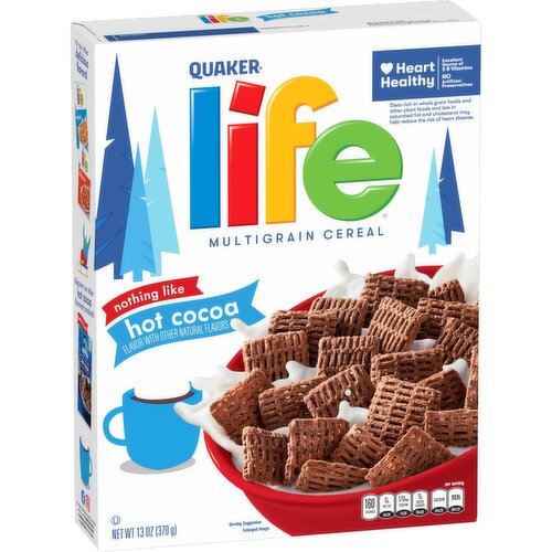 Quaker Life Multigrain Cereal Hot Cocoa 13 Oz