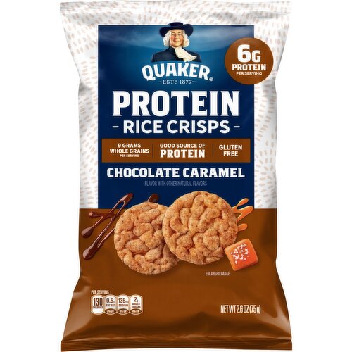 Quaker Protein Rice Crisps Chocolate Caramel 2.6 Oz
