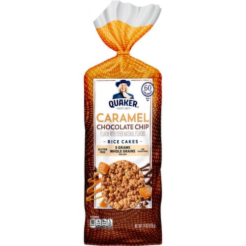 Quaker Rice Cakes Caramel Chocolate Chip 7.4 Oz