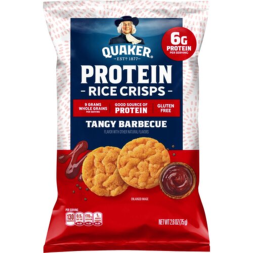 Quaker Protein Rice Crisps Tangy Barbecue, 2.6 Oz