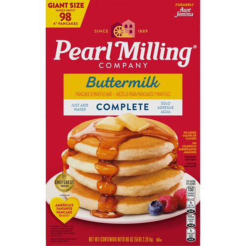 Pearl Milling Company Complete Pancake & Waffle Mix Buttermilk 80 Oz