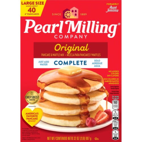 Pearl Milling Company Complete Original Pancake & Waffle Mix Large Size, 32 oz