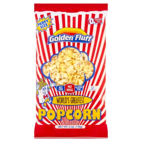 Golden Fluff Popcorn Party Size, 6 oz