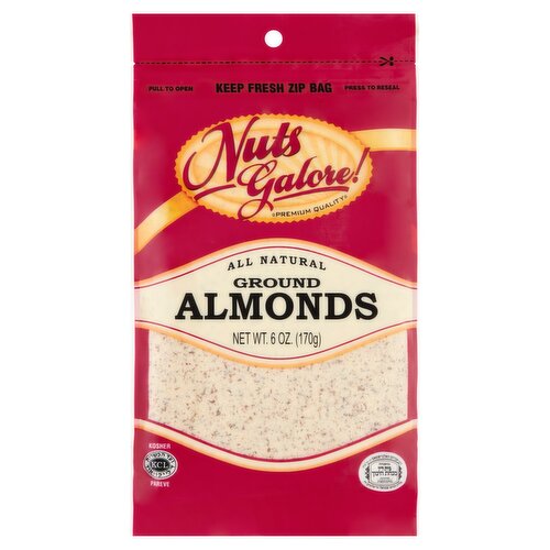 Nuts Galore! All Natural Ground Almonds, 6 oz