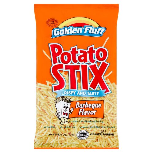 Golden Fluff Barbeque Flavor Potato Stix, 6 oz