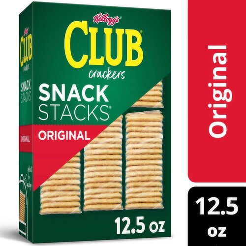 Kellogg's Club Snack Stacks Original Crackers, 6 count, 12.5 oz