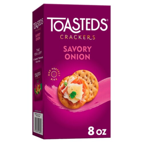 Kellogg's Toasteds Savory Onion Crackers, 8 oz