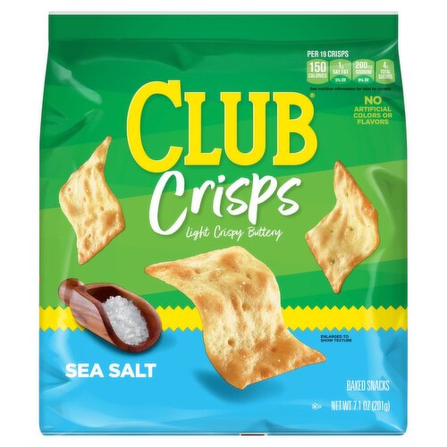 Kellogg's Club Crisps Sea Salt Baked Snacks, 7.1 oz