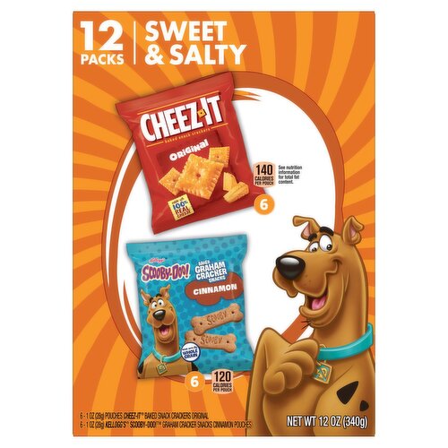 Kellogg's Sweet & Salty Snack Crackers, 1 oz, 12 count