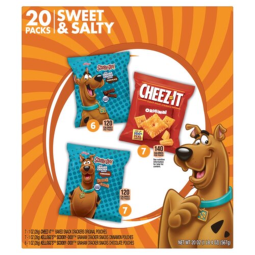 Kellogg's Sweet & Salty Snacks Variety Pack, 1 oz, 20 count