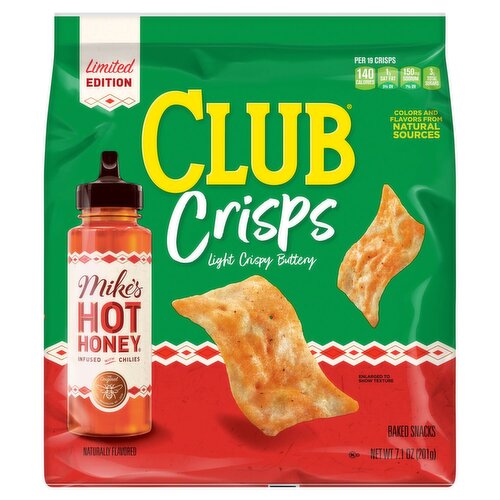 Club Crisps Mike's Hot Honey Baked Snacks Limited Edition, 7.1 oz