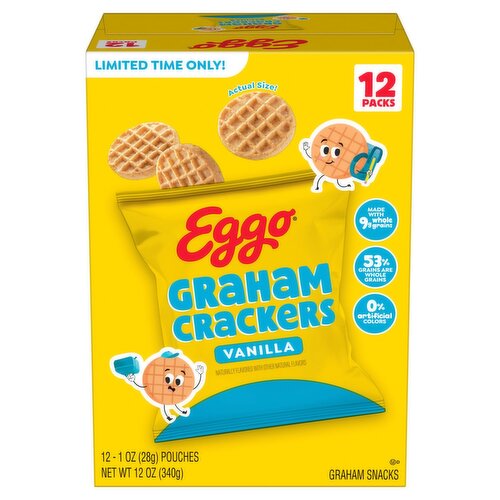 Eggo Vanilla Graham Crackers, 1 oz, 12 count