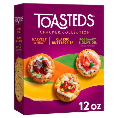 Toasteds Cracker Collection Crackers, 12 oz