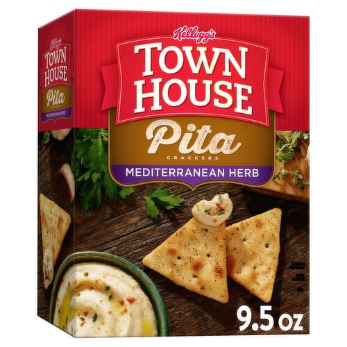 Town House Mediterranean Herb Pita Crackers, 9.5 oz