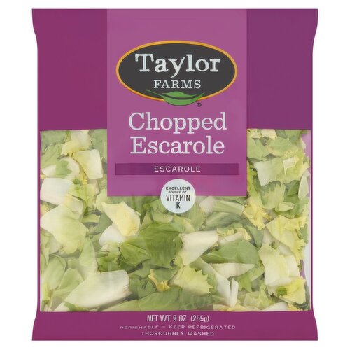 Taylor Farms Chopped Escarole, 9 oz