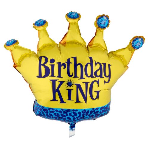 Birthday King Mylar Balloon, 36 in