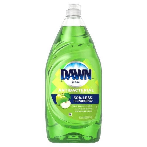 Dawn Ultra Apple Blossom Scent Antibacterial Hand Soap Dishwashing Liquid, 38 fl oz