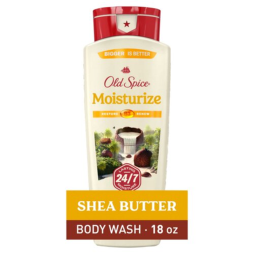 Old Spice Shea Butter Moisturize Body Wash, 18 fl oz