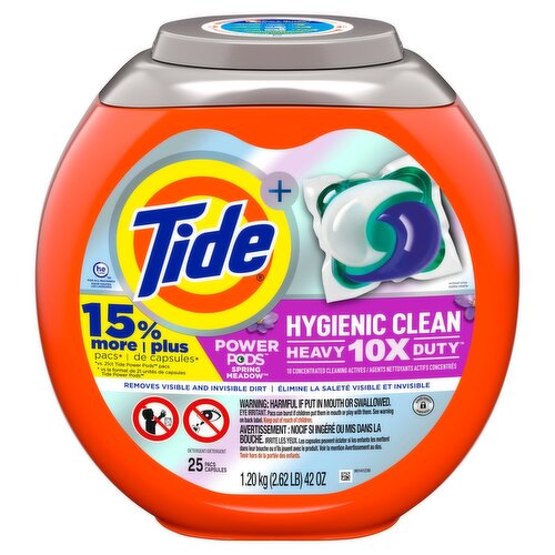 Tide Plus Power Pods Spring Meadow Detergent, 42 oz 