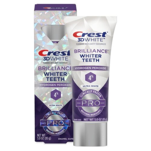 Crest 3D White Brilliance Ultra White Fluoride Anticavity Toothpaste, 3.0 oz