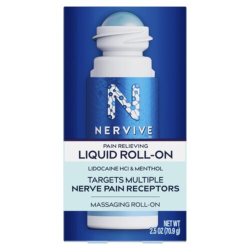 Nervive Pain Relieving Liquid Roll-On, 2.5 oz