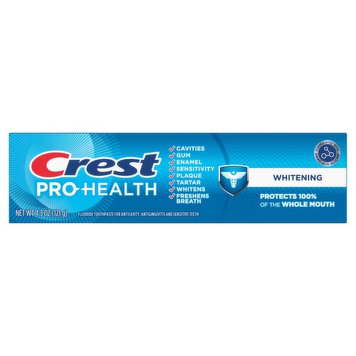 Crest Pro-Health Whitening Fluoride Toothpaste, 4.3 oz