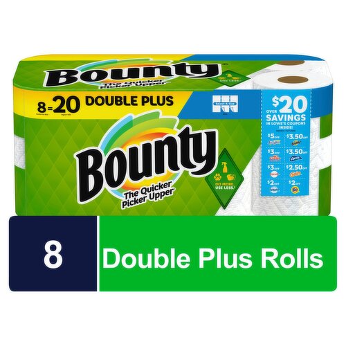 Bounty Select-A-Size White Paper Towels, 8 count