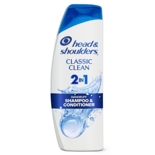 Head and Shoulders 2 in 1 Dandruff Shampoo and Conditioner, Anti-Dandruff Treatment, Classic Clean 