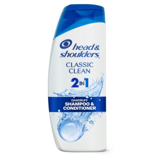Head and Shoulders 2 in 1 Dandruff Shampoo and Conditioner, Anti-Dandruff Treatment, Classic Clean 
