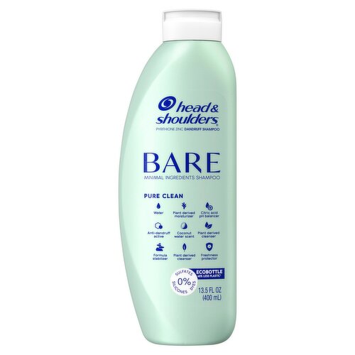 Head & Shoulders Bare Pure Clean Dandruff Shampoo, 13.5 fl oz