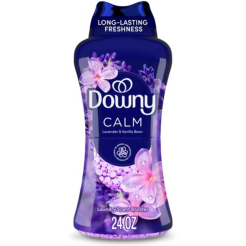 Downy Calm In-Wash Laundry Scent Booster Beads, Soothing Lavender and Vanilla Bean scent, 24 oz, la