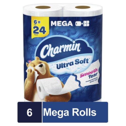 Charmin Ultra Soft Bathroom Tissue, 6 count