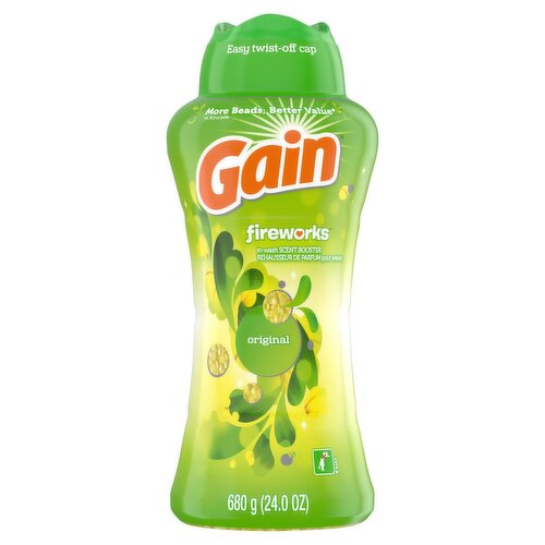 Gain Fireworks Original In-Wash Scent Booster, 24.0 oz