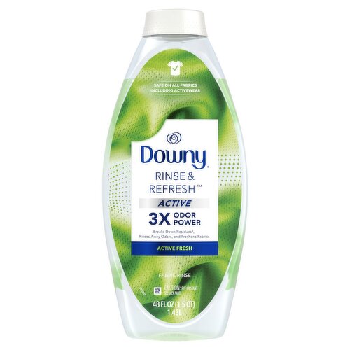 Downy Rinse & Refresh Active Fresh Fabric Rinse, 48 fl oz