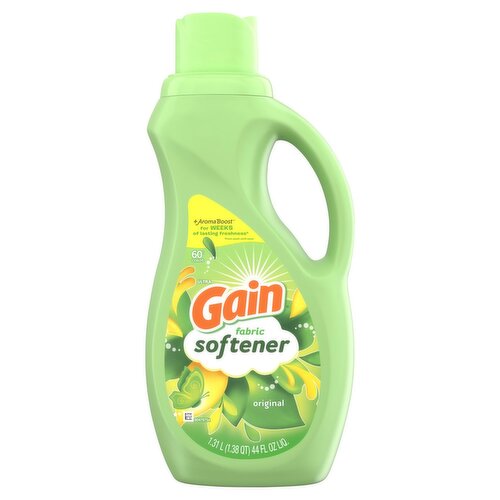 Gain Ultra Original Fabric Softener, 60 loads, 44 fl oz liq