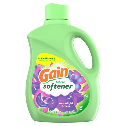 Gain Ultra Moonlight Breeze Fabric Softener, 136 medium loads, 100 fl oz