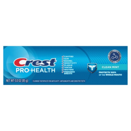 Crest Pro-Health Clean Mint Fluoride Toothpaste, 3 oz