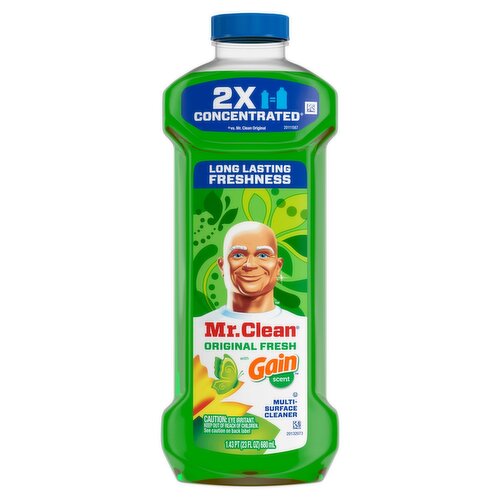 Mr. Clean Original Fresh with Gain Scent Multi-Surface Cleaner, 1.43 pt