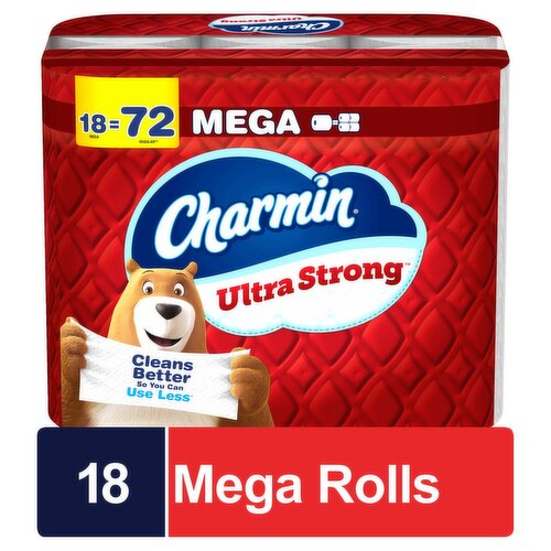 Charmin Ultra Strong Bathroom Tissue Mega Rolls, 18 count