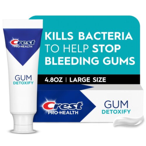 Crest Pro-Health Gum Detoxify Toothpaste 4.8 oz -  Anticavity, Antibacterial fluoride Toothpaste, C