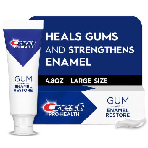 Crest Pro-Health Gum & Enamel Restore Toothpaste 4.8 oz Anticavity, Antibacterial fluoride Toothpas