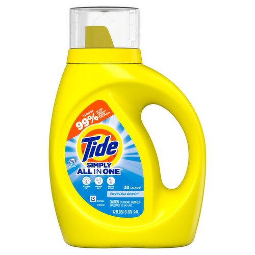 Tide Simply All in One Refreshing Breeze Detergent, 42 fl oz